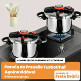 [COMPRE 1 LEVE 2] - KIT Panelas de Pressão Aço Inoxidável