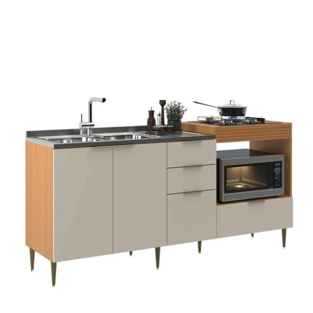 Cozinha Modulada 6 Portas e 2 Gavetas Alice